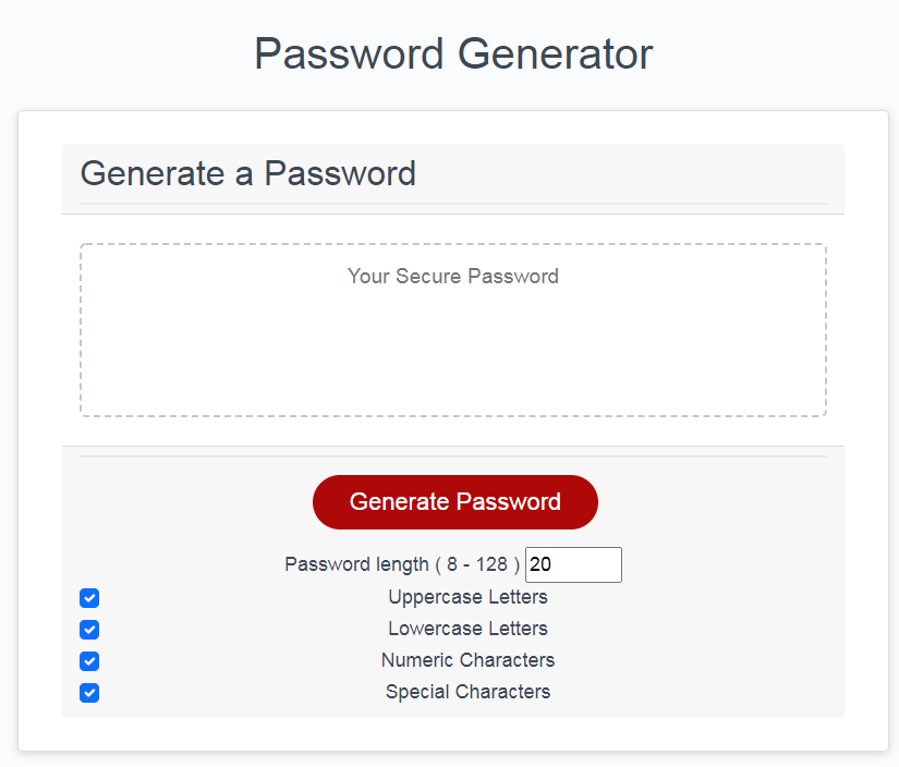 Password-Generator